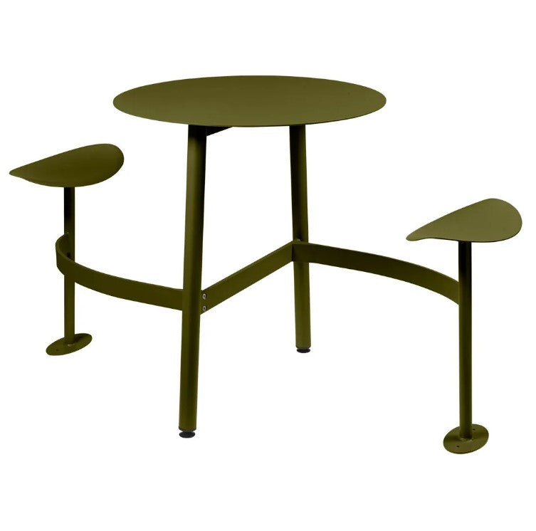 Load image into Gallery viewer, BOLDER 2-Seater Modular Round Outdoor Table with Integrated Seating
