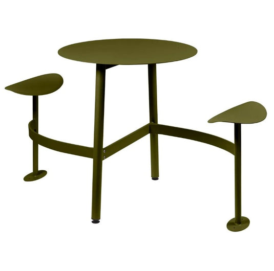 BOLDER 2-Seater Modular Round Outdoor Table with Integrated Seating