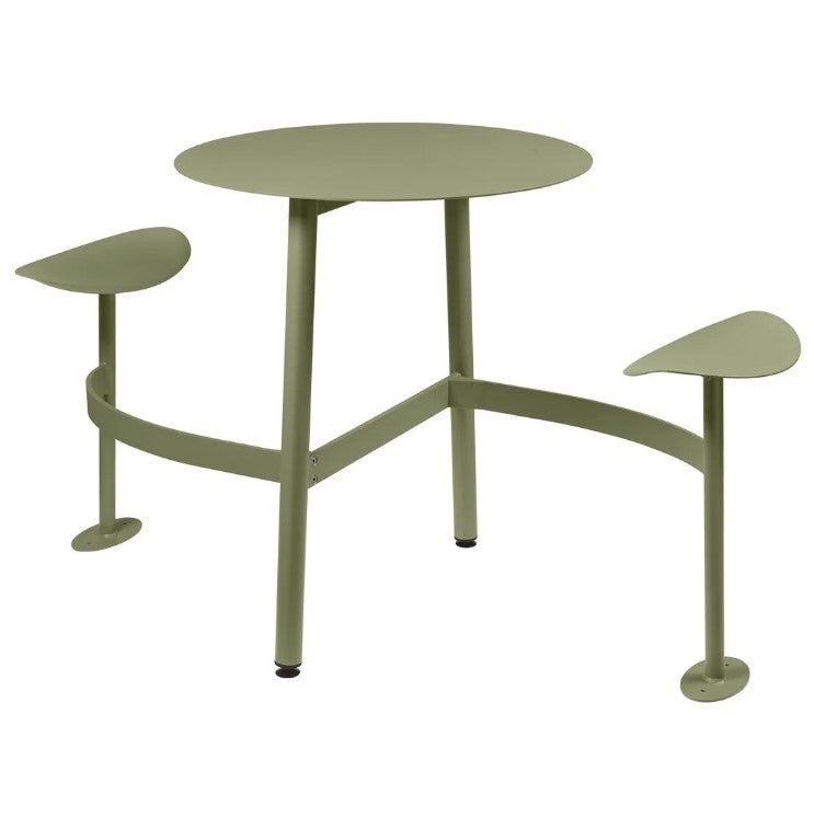 BOLDER 2-Seater Modular Round Outdoor Table with Integrated Seating