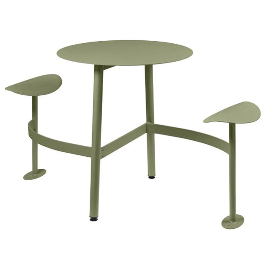 BOLDER 2-Seater Modular Round Outdoor Table with Integrated Seating