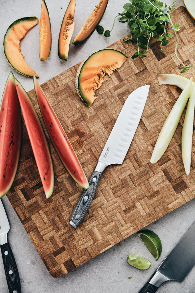 Load image into Gallery viewer, Kaiser Santoku Knife - Custom Wood Designs

