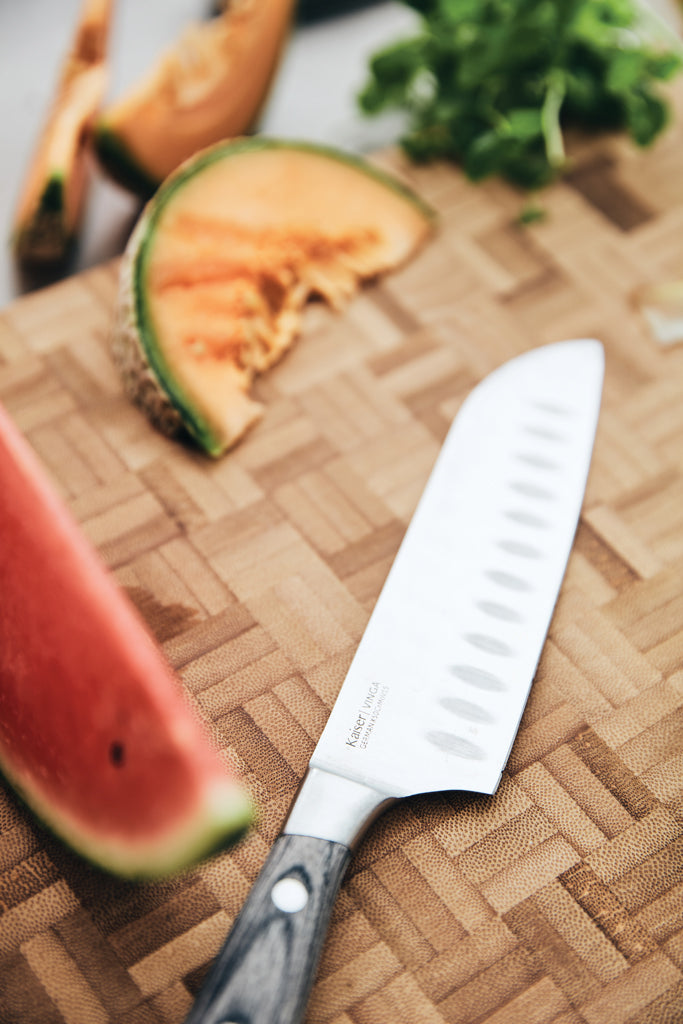 Load image into Gallery viewer, Kaiser Santoku Knife - Custom Wood Designs
