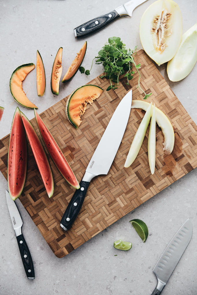 Load image into Gallery viewer, Kaiser Santoku Knife - Custom Wood Designs
