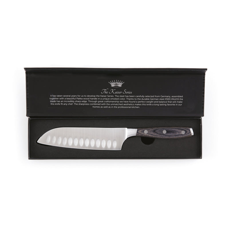 Load image into Gallery viewer, Kaiser Santoku Knife - Custom Wood Designs
