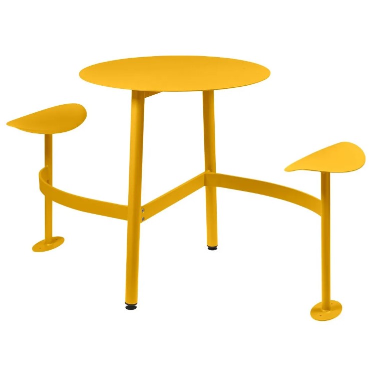 Load image into Gallery viewer, BOLDER 2-Seater Modular Round Outdoor Table with Integrated Seating
