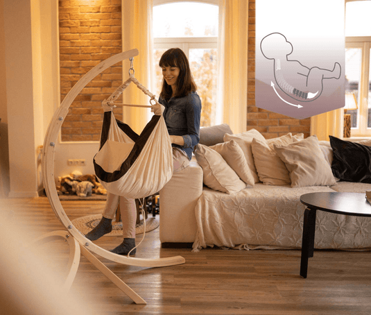 2-in-1 Baby Hammock with Stand and Inlay - Custom Wood Designs2-in-1 Baby Hammock with Stand and Inlay24575175500055