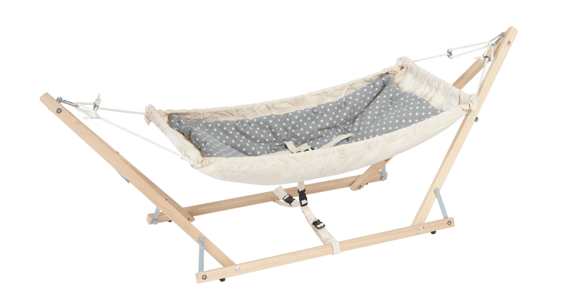 Load image into Gallery viewer, 2-in-1 Royal Set Baby Hammock with Stand &amp; Inlay - Custom Wood Designs2-in-1 Royal Set Baby Hammock with Stand &amp; Inlaybaby hammock24575175454135
