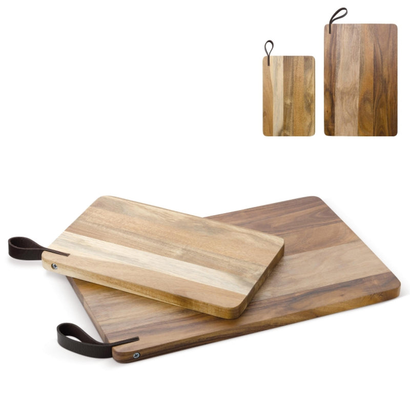 Load image into Gallery viewer, Acacia cutting board 2 pieces pack of 25 Custom Wood Designs __label: Multibuy 2pieceacaciaboardcustomwooddesigns
