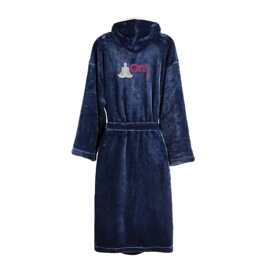 Louis luxury plush GRS RPET robe size S-M