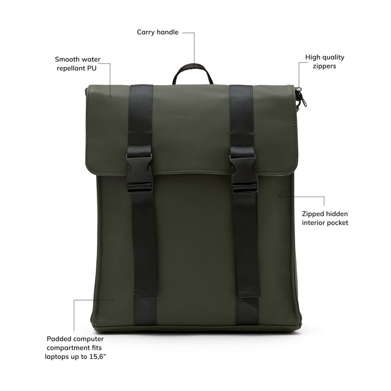 Load image into Gallery viewer, VINGA Baltimore Backpack - Custom Wood Designs
