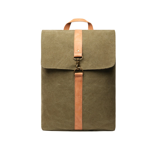 Vinga Bosle backpack made from GRS recycled canvas, stylish bag for travel and everyday use with eco-friendly materials.