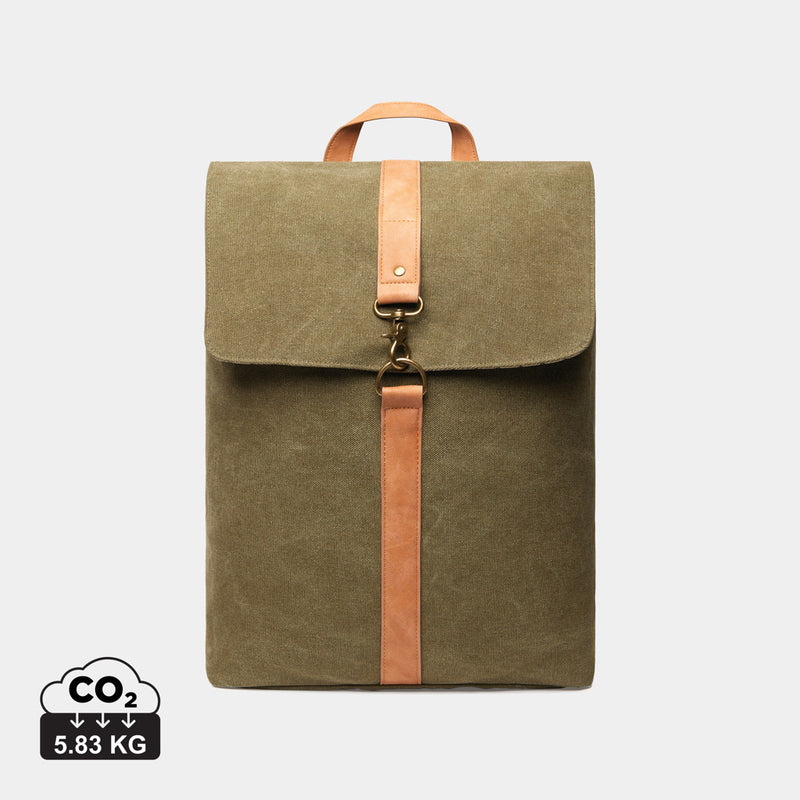 Load image into Gallery viewer, Vinga Bosle backpack made of GRS recycled canvas, stylish bags and travel accessory with eco-friendly design.
