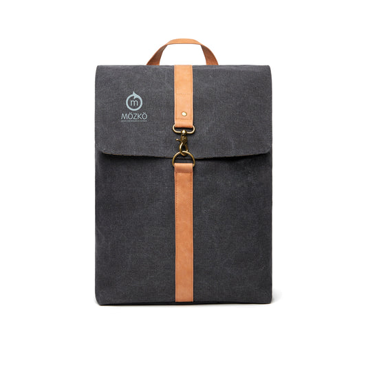 Vinga Bosle backpack made from GRS recycled canvas, stylish eco-friendly bag with adjustable straps and spacious interior.