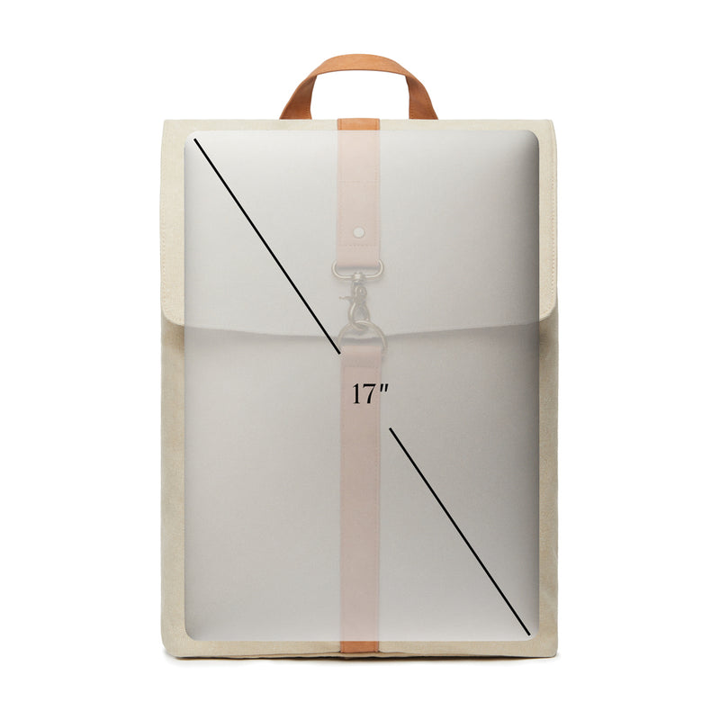 Load image into Gallery viewer, Vinga Bosle backpack made of GRS recycled canvas, stylish bags and travel accessory with adjustable straps and front pocket.
