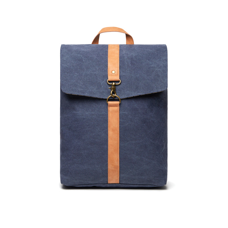 Load image into Gallery viewer, Vinga Bosle backpack made from GRS recycled canvas, stylish bags and travel accessory with adjustable straps and multiple compartments.
