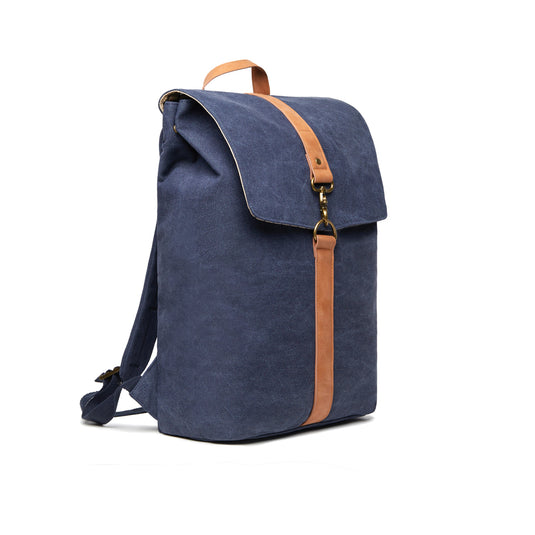 Vinga Bosle backpack made from GRS recycled canvas, stylish eco-friendly bag with adjustable straps and multiple compartments.