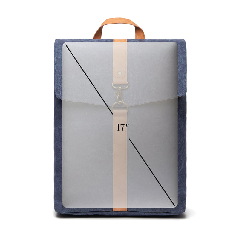 Load image into Gallery viewer, Vinga Bosle backpack made of GRS recycled canvas, stylish bags and travel accessory with adjustable straps and front pocket.
