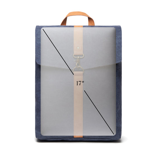 Vinga Bosle backpack made of GRS recycled canvas, stylish bags and travel accessory with adjustable straps and front pocket.