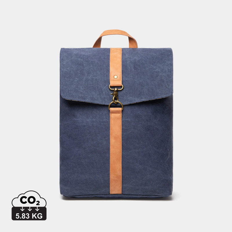 Load image into Gallery viewer, Vinga Bosle backpack made from GRS recycled canvas, featuring a spacious bag design with adjustable straps and eco-friendly materials.
