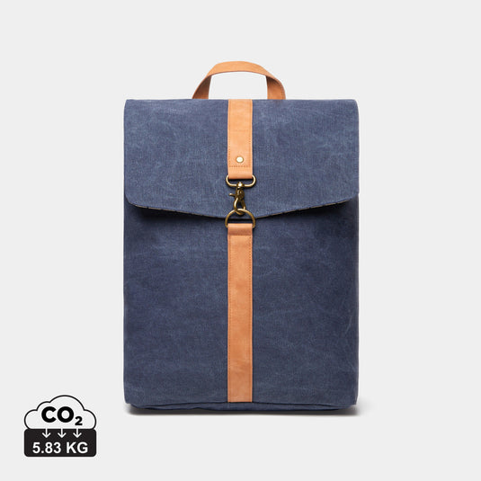 Vinga Bosle backpack made from GRS recycled canvas, featuring a spacious bag design with adjustable straps and eco-friendly materials.