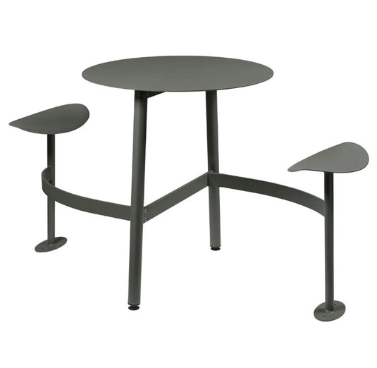 BOLDER 2-Seater Modular Round Outdoor Table with Integrated Seating
