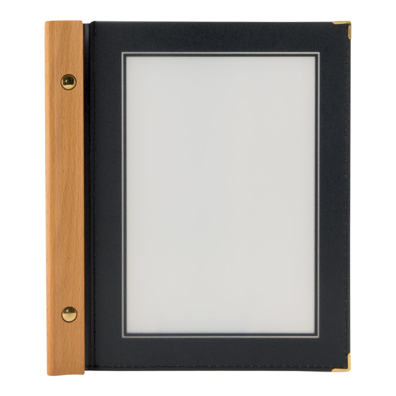 Load image into Gallery viewer, Securit Menu Holders - Wood - Black 24x20,5x2cm - Pack of 10
