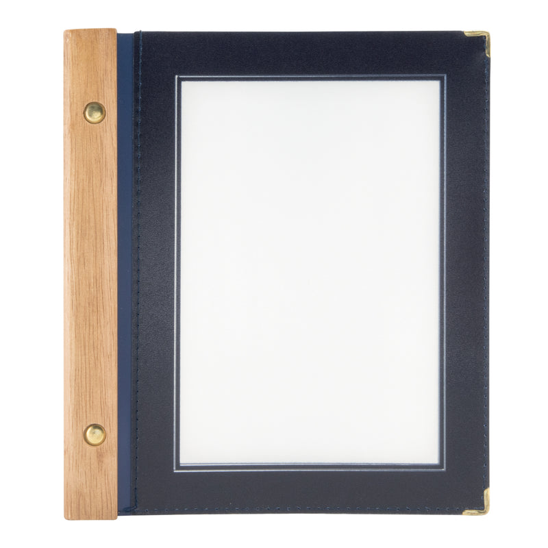 Load image into Gallery viewer, Securit Menu Holders - Wood - Blue 24x20,5x2cm - Pack of 10
