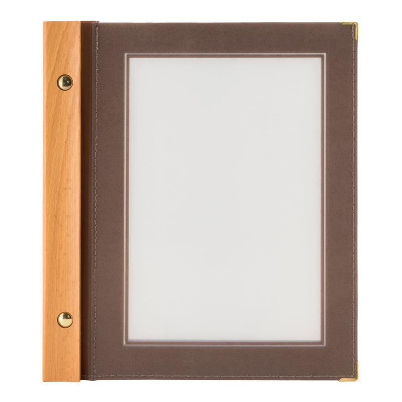 Load image into Gallery viewer, Securit Menu Set - Wood A5 Brown - 10 Menu Holders + 20 Extra Pouches
