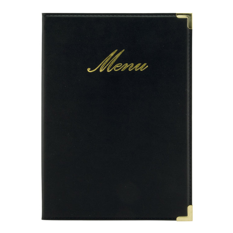 Load image into Gallery viewer, Securit Menu Set - Classic A5 Black - 10 Menu Holders + 20 Extra Pouches
