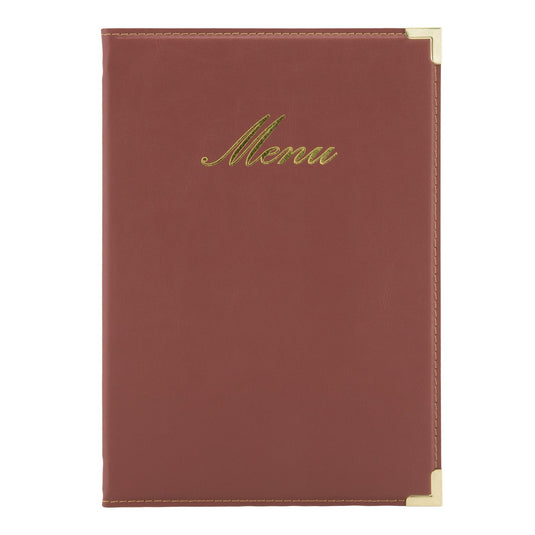 Securit Menu Set - Classic A5 Wine Red - 10 Menu Holders + 20 Extra Pouches