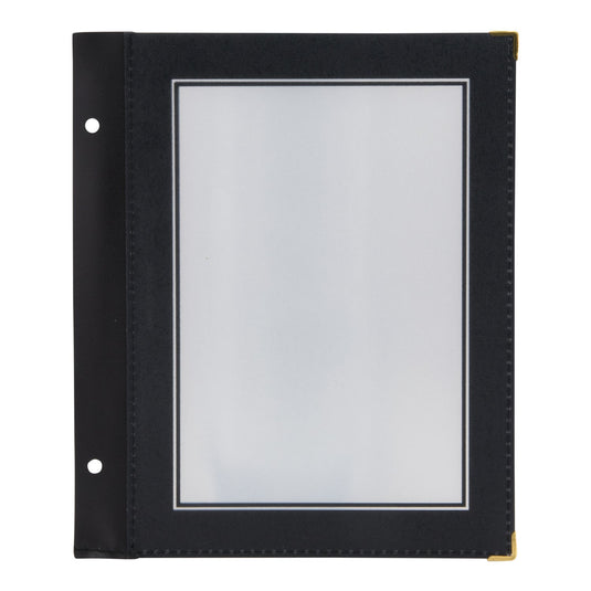 Securit Menu Set - Wood A5 Black - 10 Menu Holders + 20 Extra Pouches