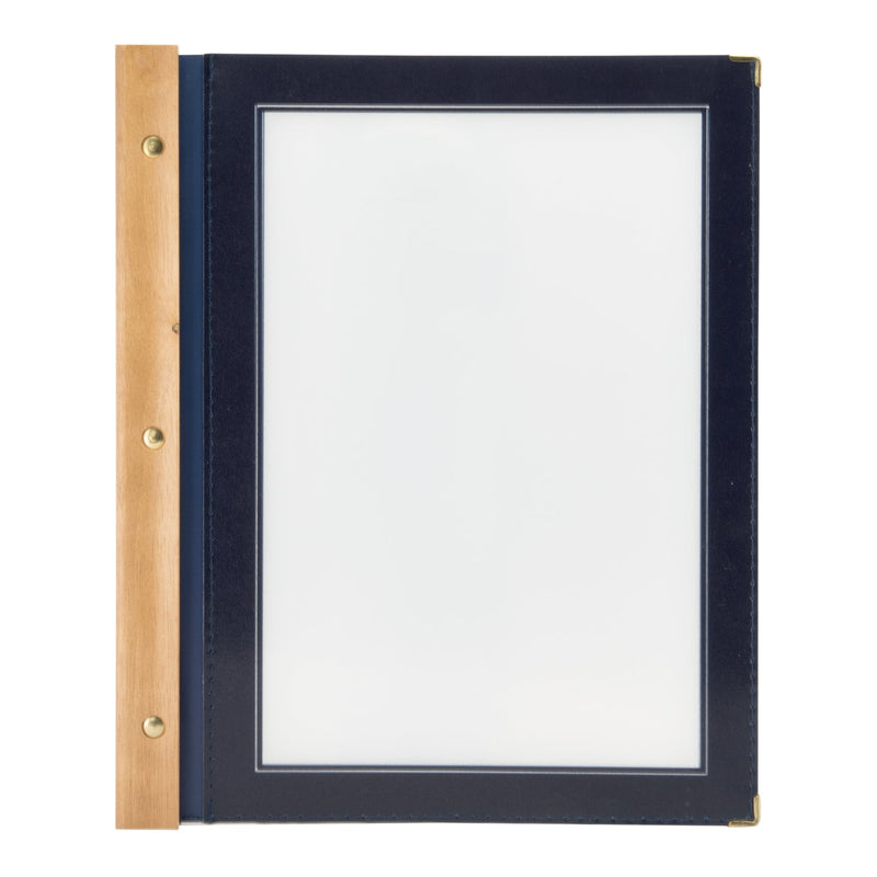 Load image into Gallery viewer, Securit Menu Set - Wood A4 Blue - 10 Menu Holders + 20 Extra Pouches
