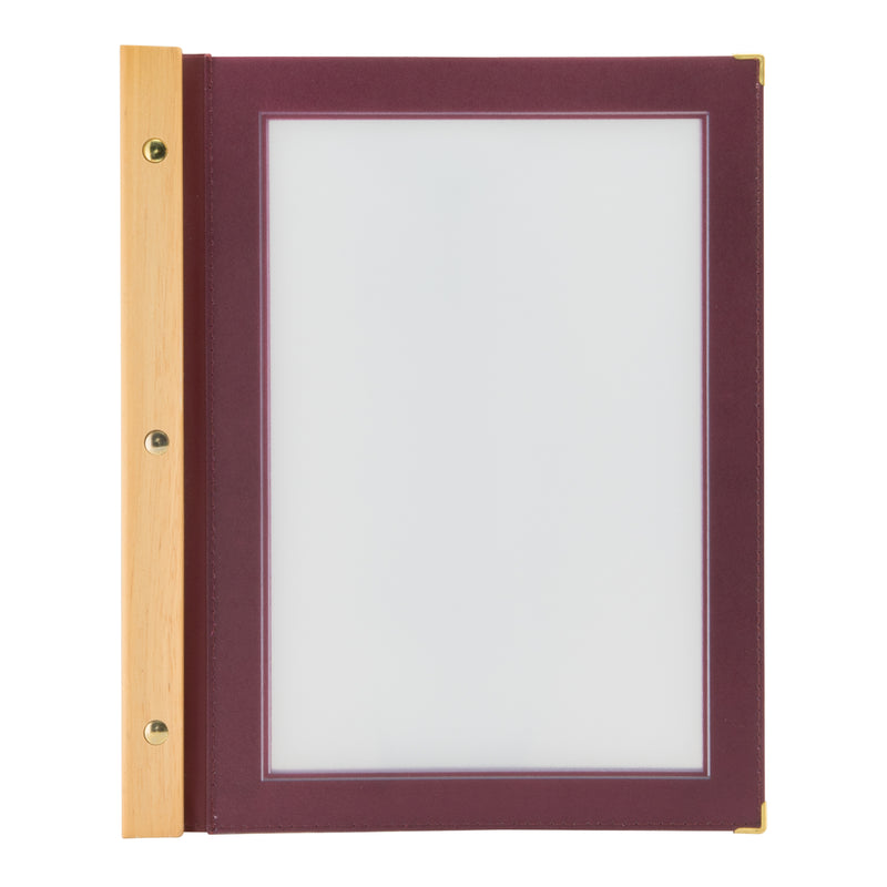 Load image into Gallery viewer, Securit Menu Holders - Wood - Wine Red 32,2x26,6x2cm - Pack of 10
