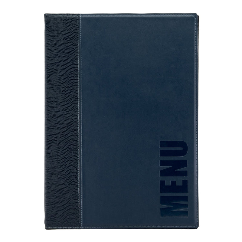 Load image into Gallery viewer, Securit Menu Set - Trendy A4 Blue - 10 Menu Holders + 20 Extra Pouches
