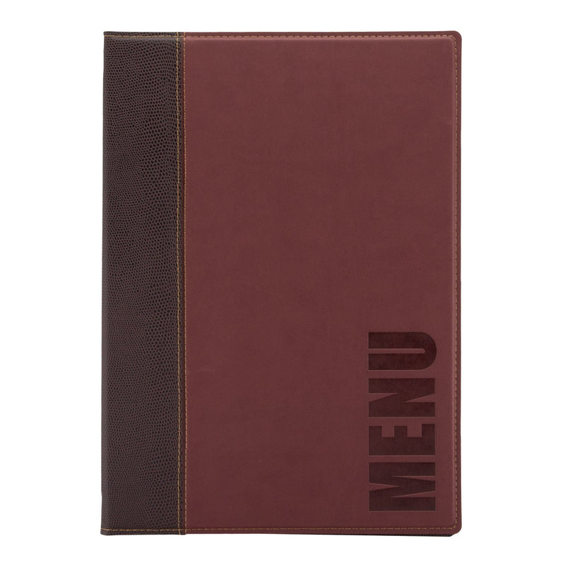 Load image into Gallery viewer, Securit Menu Set - Trendy A4 Wine Red - 10 Menu Holders + 20 Extra Pouches
