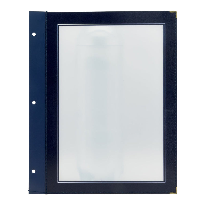 Load image into Gallery viewer, Securit Menu Set - Wood A4 Blue - 10 Menu Holders + 20 Extra Pouches
