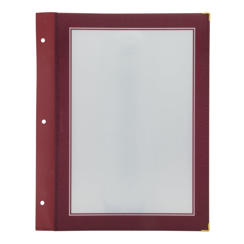 Load image into Gallery viewer, Securit Menu Set - Wood A4 Wine Red - 10 Menu Holders + 20 Extra Pouches
