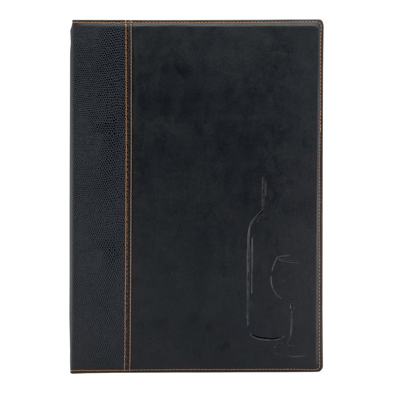 Load image into Gallery viewer, Securit Menu Suite - Trendy A4 Black - 10 Menu Holders + 10 Wine Cards + 10 Bill Presenter Boxes
