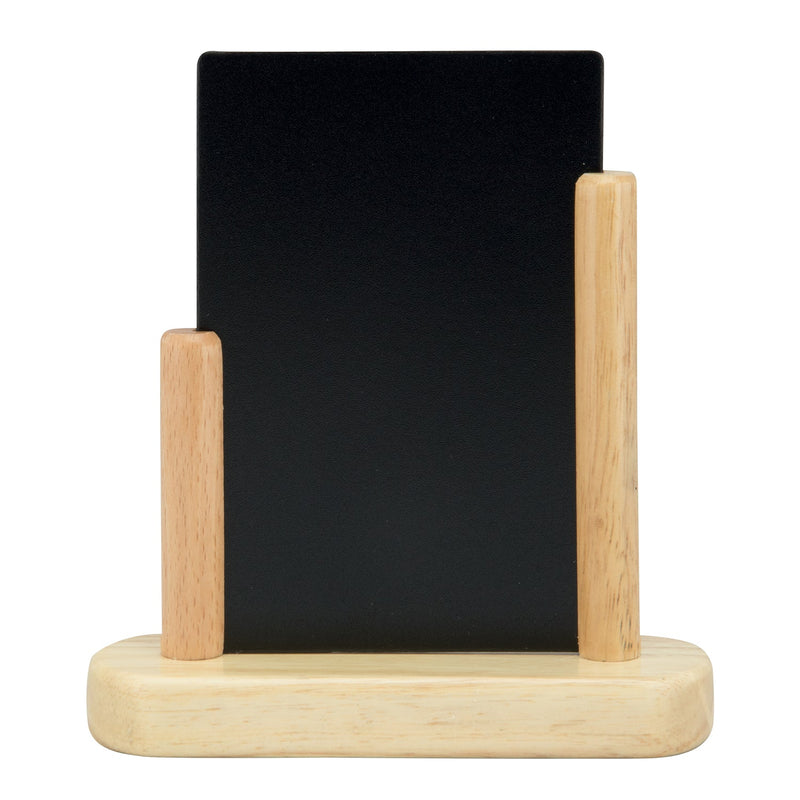 Load image into Gallery viewer, Securit Table Chalkboard Set - Elegant A6 Beech (Pack of 10) - Boards + 3 Extra Inserts + White Markers
