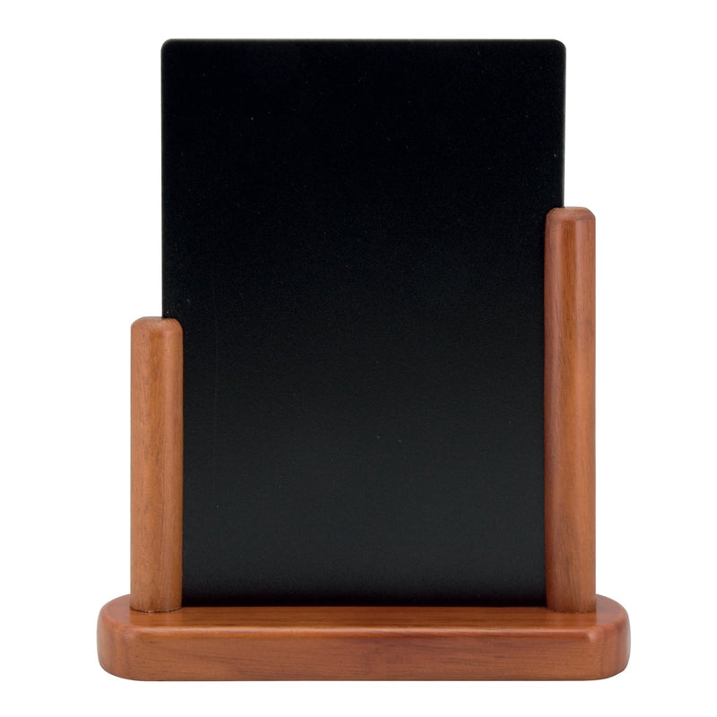 Load image into Gallery viewer, Securit Table Chalkboard Set - Elegant A5 Mahogany (Pack of 6) - Boards + 3 Extra Inserts + White Markers

