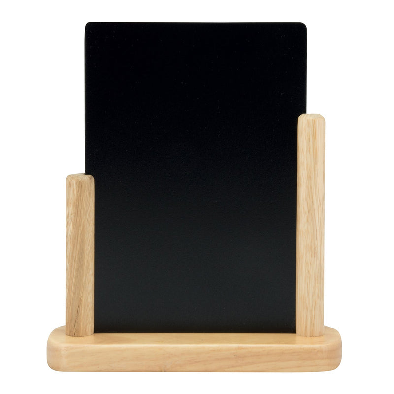 Load image into Gallery viewer, Securit Table Chalkboard Set - Elegant A5 Beech (Pack of 6) - Boards + 3 Extra Inserts + White Markers
