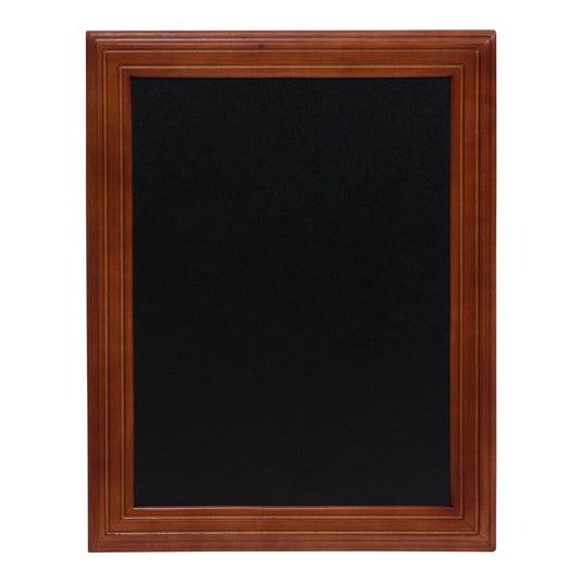 Securit Chalkboard Set - Universal Wall Chalkboard in Mahogany 40x50 cm (Pack of 5) - Boards + Waterproof Markers + Cleaner