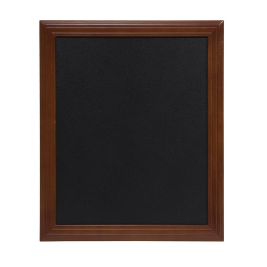 Set of five Securit wall chalkboards in mahogany finish, 56.5x47cm, ideal for writing or display in educational or retail spaces.