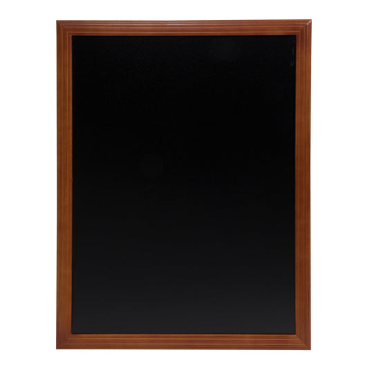 Securit Easel Chalkboard Set - Mahogany Easel 165 cm + Mahogany Chalkboard 70x90 cm + Waterproof Markers