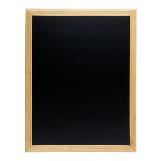 Securit Chalkboard Set - Universal Wall Chalkboard in Brown 70x90 cm - Board + Waterproof Markers + Cleaner