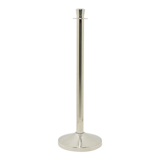 Chrome Securit Barrier System Classic in 95x31x31cm with sturdy metal construction and sleek finish.