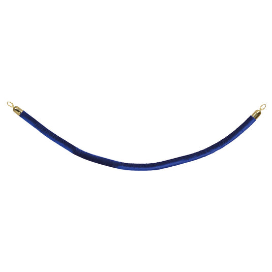 Securit Entrance Barrier Set - Classic Gold - 2 Posts & Bases + Blue Velvet Rope