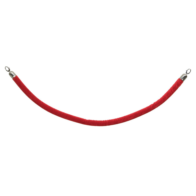 Load image into Gallery viewer, Securit Entrance Barrier Set - Classic Chrome - 2 Posts &amp; Bases + Red Velvet Rope

