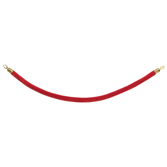 Set of five Securit Barriers Systems Classic Ropes in red, measuring 59.5x4x4cm, designed for safety and crowd control.