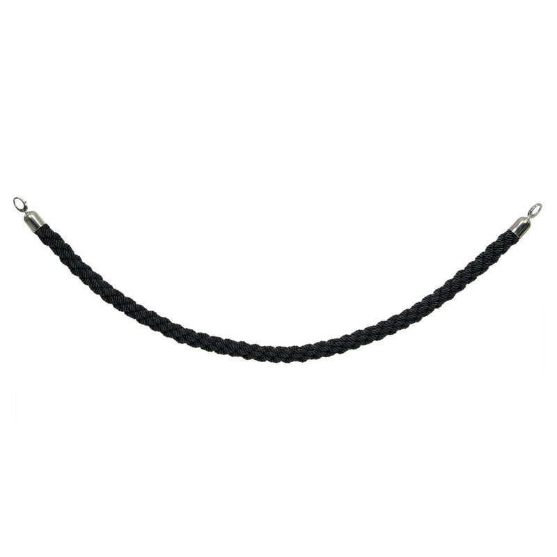 Load image into Gallery viewer, Securit Barriers Systems - Classic Ropes - Black 59,5x4x4cm - Pack of 5
